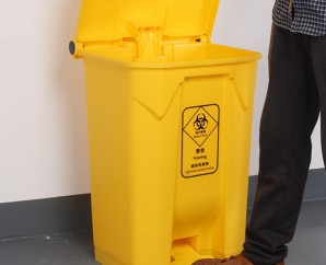 腳踏式黃色醫療廢物回收桶醫院用垃圾桶